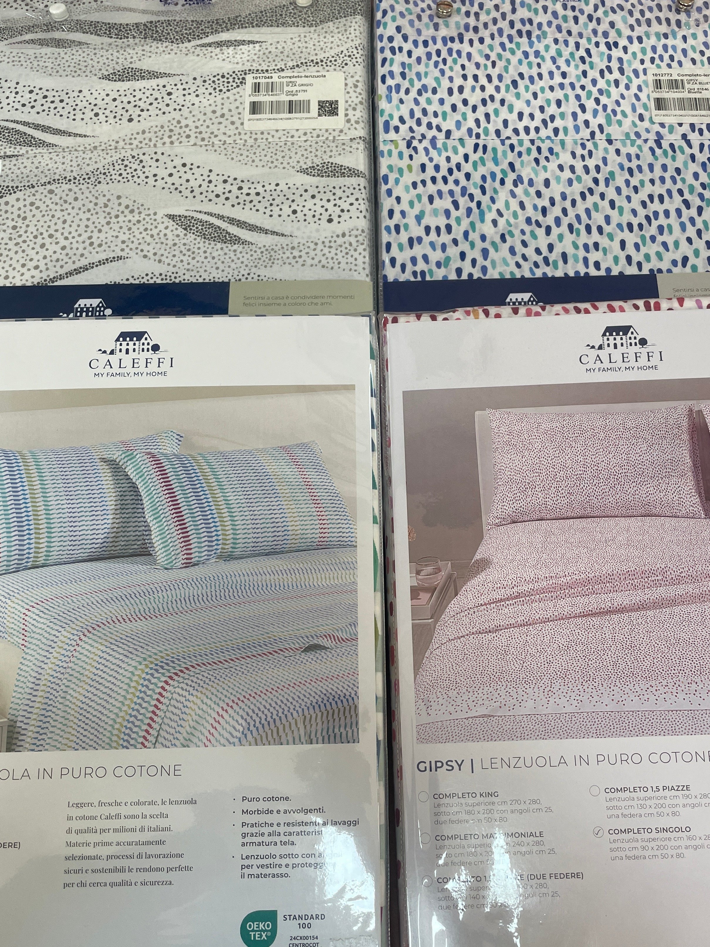 Lenzuola letto singolo Caleffi