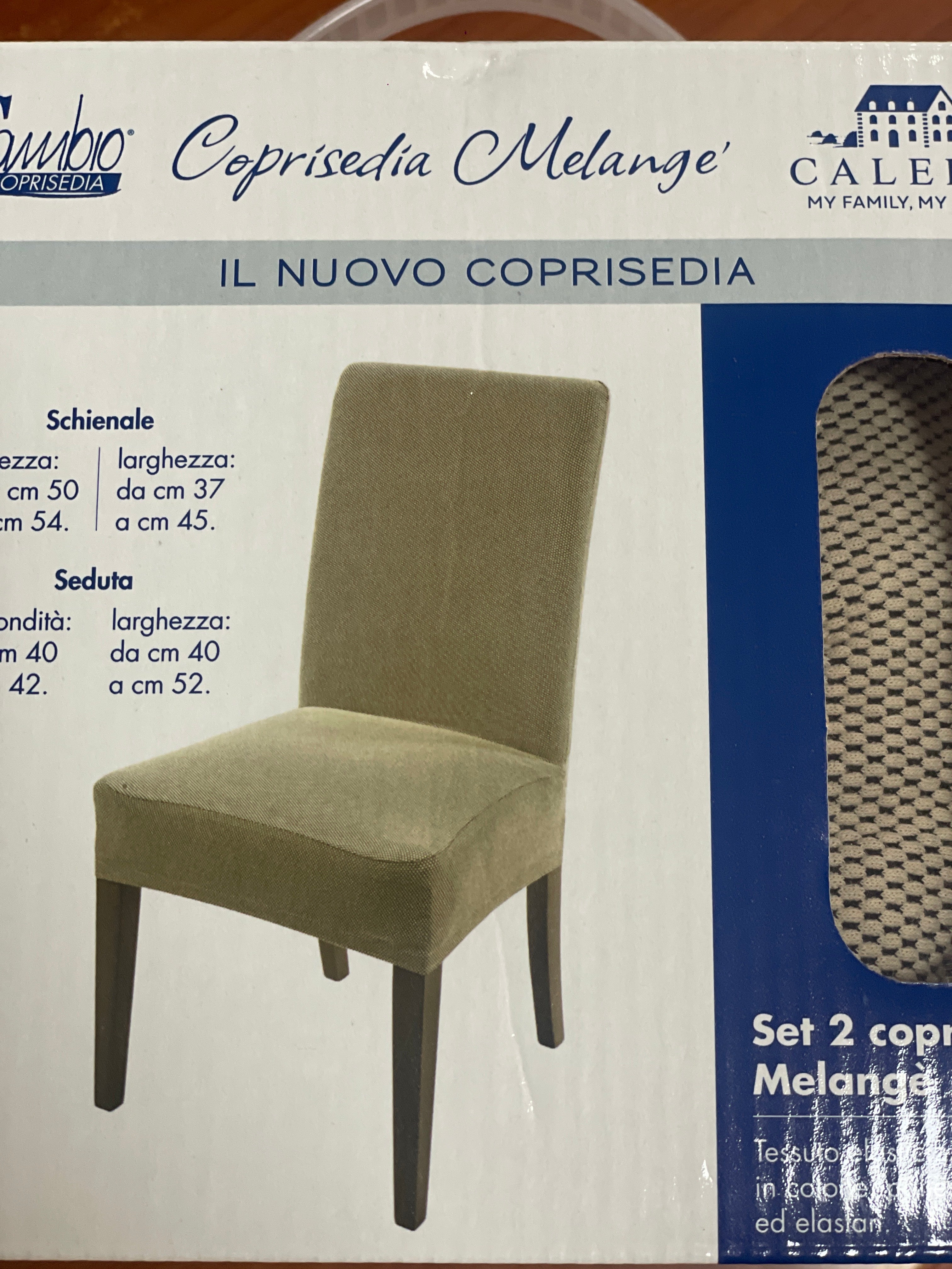 Coppia Coprisedia con schienale Caleffi
