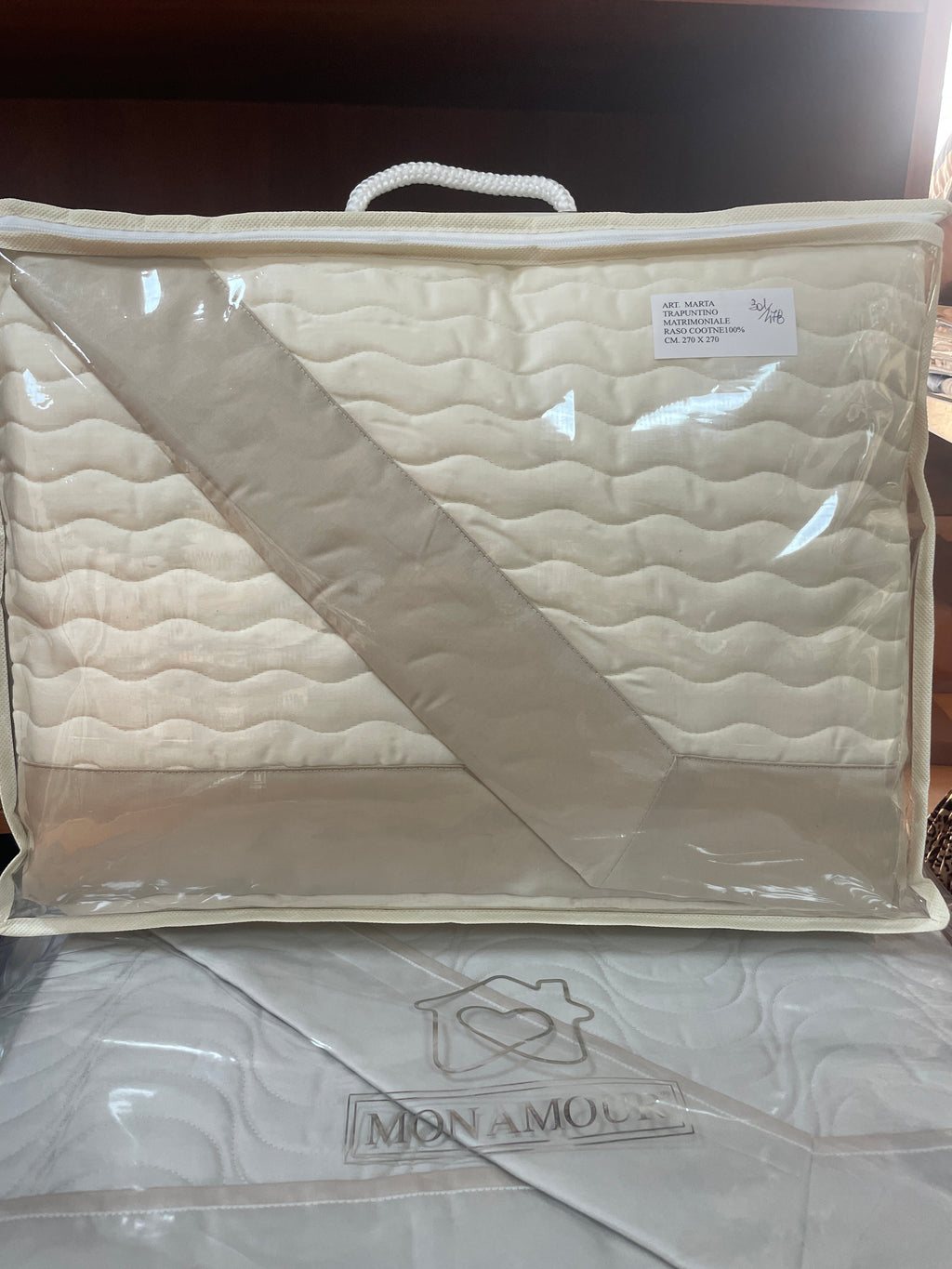 Copriletto trapuntato